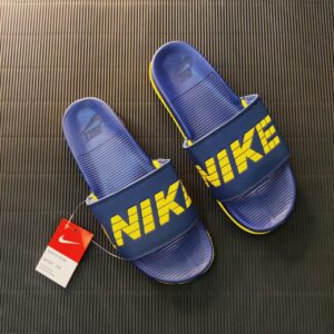 Nike slides gold online and black